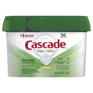 Detergente Para Lavavajillas Free&clear 36 Capsulas Cascade